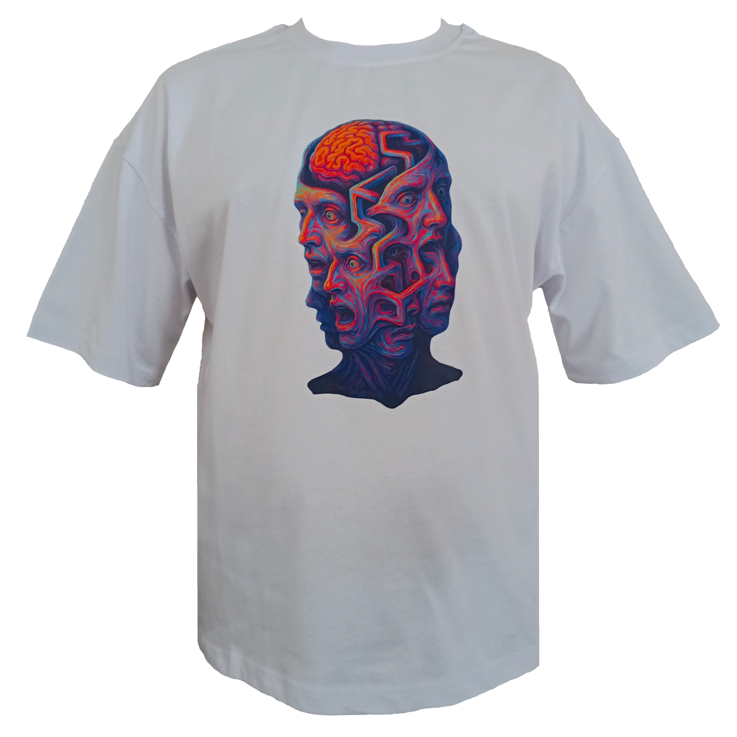 Corrupted by Awareness - Beyaz Oversize Tişört